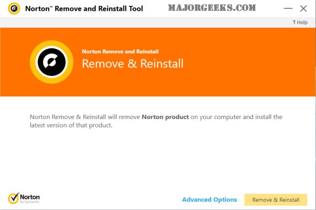 norton remove and reinstall