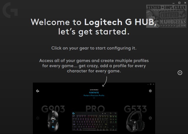 what is logitech g hub used for