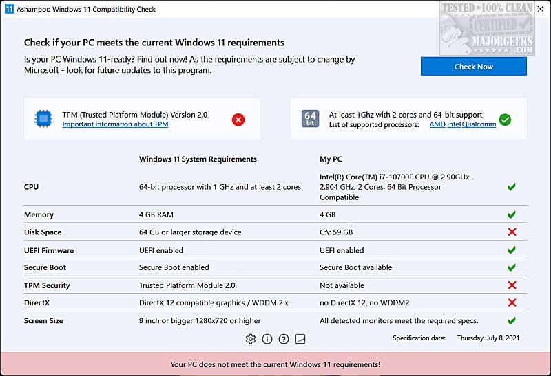 check compatibility windows 11